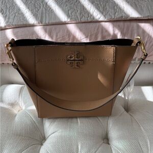 Tory Burch Brown Leather Shoulder Bag